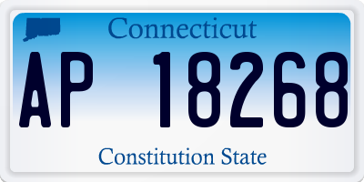 CT license plate AP18268