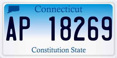 CT license plate AP18269