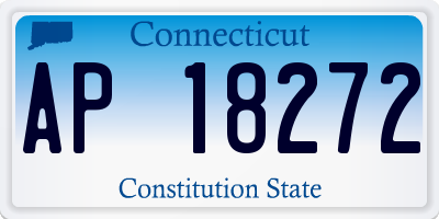 CT license plate AP18272