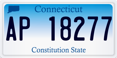 CT license plate AP18277