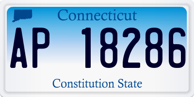 CT license plate AP18286