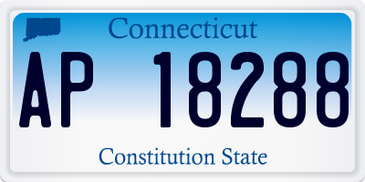CT license plate AP18288