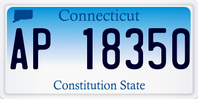CT license plate AP18350