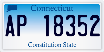 CT license plate AP18352