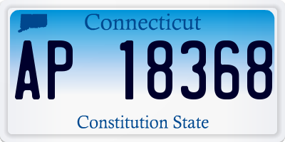 CT license plate AP18368