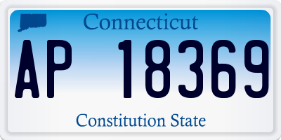 CT license plate AP18369