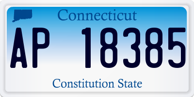 CT license plate AP18385