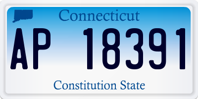 CT license plate AP18391