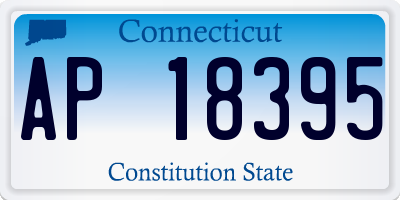 CT license plate AP18395