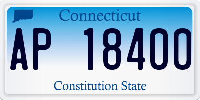 CT license plate AP18400