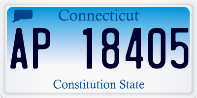 CT license plate AP18405