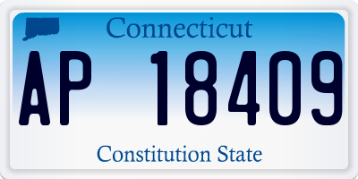 CT license plate AP18409