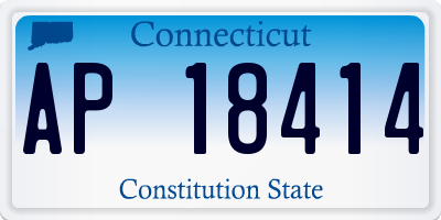 CT license plate AP18414