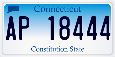CT license plate AP18444