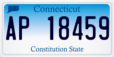 CT license plate AP18459