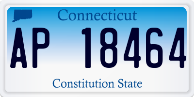CT license plate AP18464