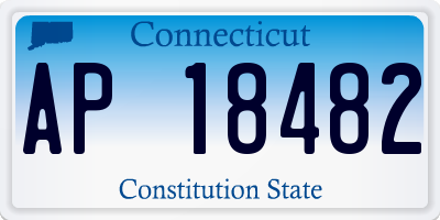 CT license plate AP18482