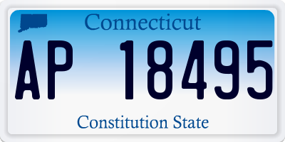 CT license plate AP18495