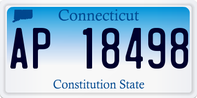 CT license plate AP18498