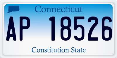 CT license plate AP18526