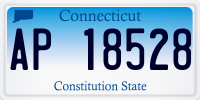 CT license plate AP18528