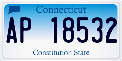 CT license plate AP18532