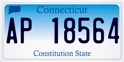 CT license plate AP18564