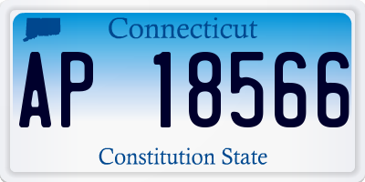 CT license plate AP18566