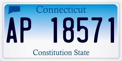 CT license plate AP18571