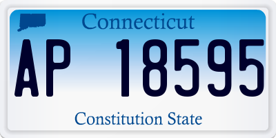 CT license plate AP18595