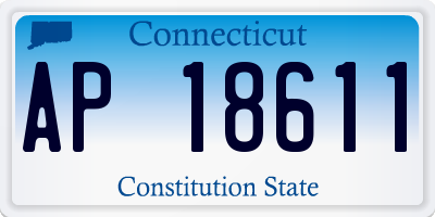 CT license plate AP18611
