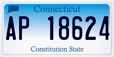 CT license plate AP18624