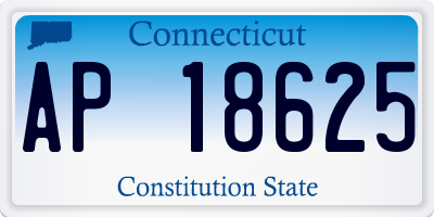 CT license plate AP18625