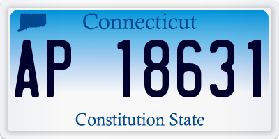 CT license plate AP18631