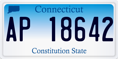CT license plate AP18642