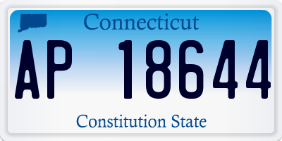 CT license plate AP18644