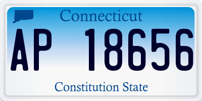 CT license plate AP18656