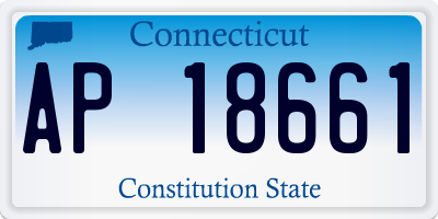 CT license plate AP18661