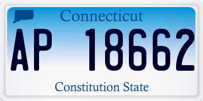 CT license plate AP18662