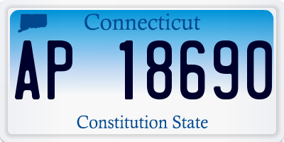 CT license plate AP18690