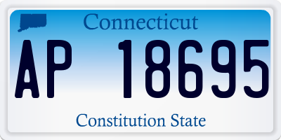 CT license plate AP18695