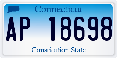CT license plate AP18698