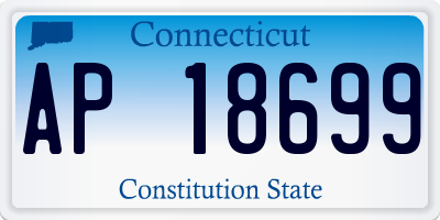 CT license plate AP18699