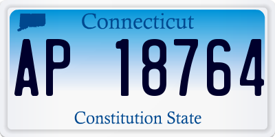 CT license plate AP18764