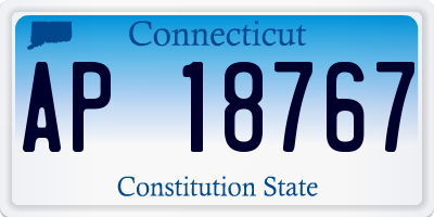 CT license plate AP18767