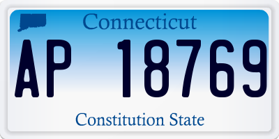 CT license plate AP18769