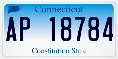 CT license plate AP18784