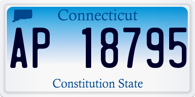 CT license plate AP18795