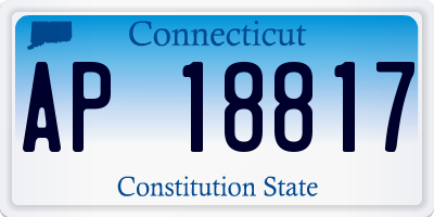 CT license plate AP18817