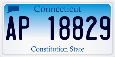 CT license plate AP18829